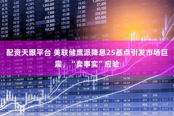 配资天眼平台 美联储鹰派降息25基点引发市场巨震，“卖事实”应验