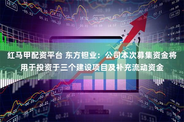 红马甲配资平台 东方钽业：公司本次募集资金将用于投资于三个建设项目及补充流动资金